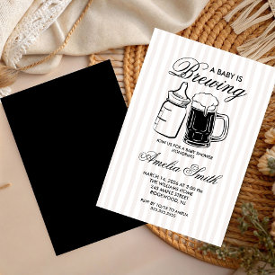 Flasche und Bier Baby Shower Cheers Einladung