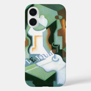Flasche und Fruchtsaft von Juan Gris, Vintager Kub iPhone 16 Hülle