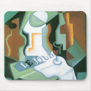 Flasche und Obstschale von Juan Gris, Vintage Kubi Mousepad