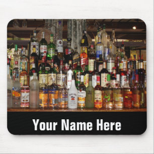 Flaschen Alkohol Mousepad