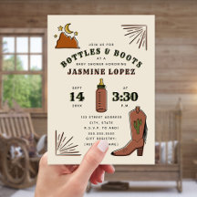 Flaschen & Boots Cactus Moon Cowboy Baby Shower
