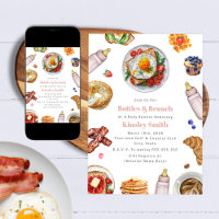 Flaschen + Brunch Girl Babydusche Frühstück
