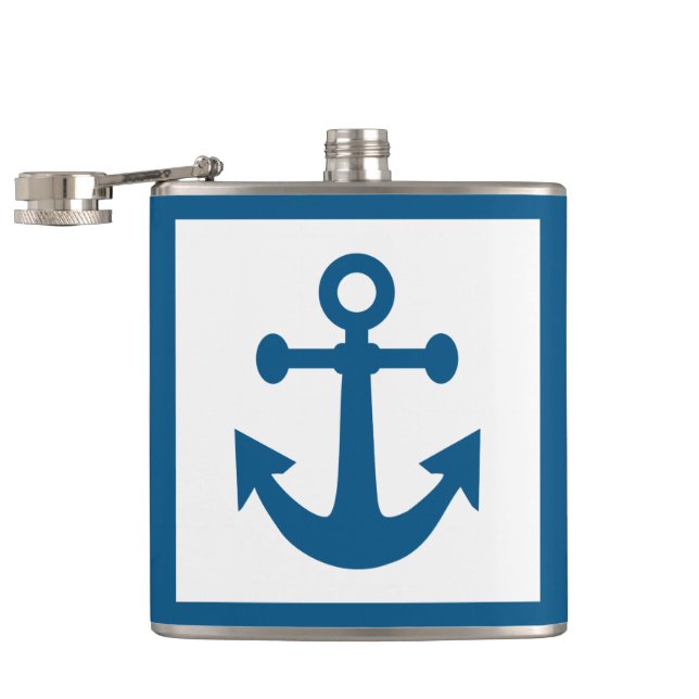 Flaschen für den Anker-individuelle Name Flachmann (Geöffnet)