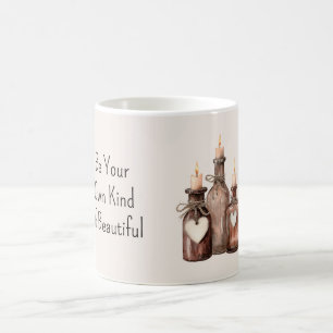 Flaschen Herzen Kerzen Kaffeetasse