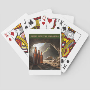 Flaschen neben einer Höhle Spielkarten