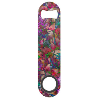 Flaschen-Öffner-BlumenBuntglas Speedflaschenöffner