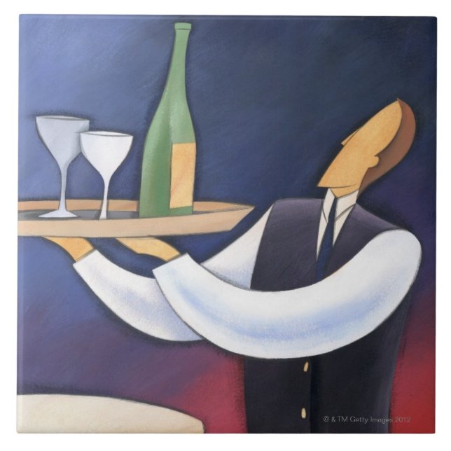 Flaschen-Service Fliese (Vorderseite)