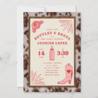 Flaschen & Stiefel Cowgirl Babydusche