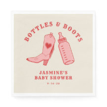 Flaschen & Stiefel Cowgirl Western Pink Baby Dusch