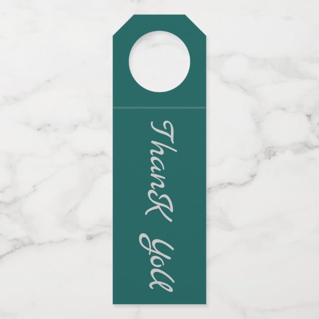 Flaschenbügel - Danke Flaschenanhänger (Vorderseite)