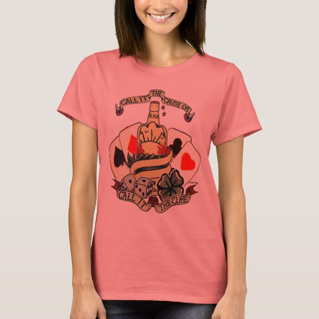 Flaschendesign T-Shirt (Vorderseite)