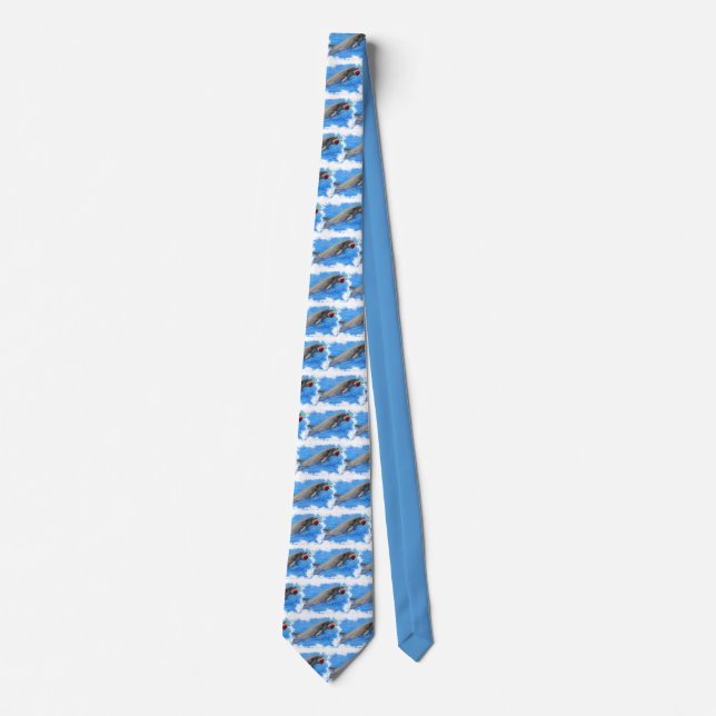 Flaschendolphe mit rotem Ball Krawatte (Vorderseite)