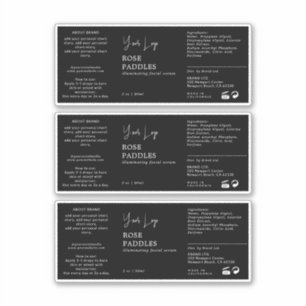 Flaschenetikett Aufkleber