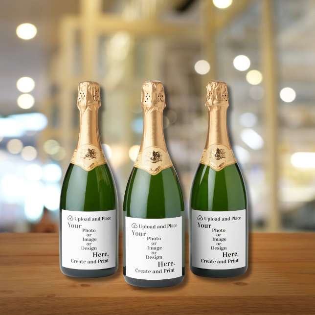 Flaschenetikett Design oder Foto Hochladen (Bottle Label Your Design or Photo Upload)