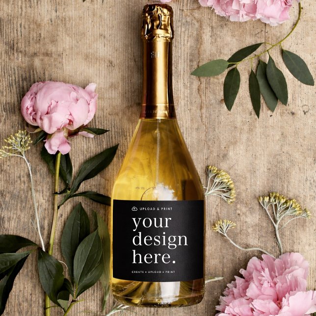 Flaschenetikett Design Upload (Versatile bottle label wraps template for business, events, weddings, special occasions & more!)
