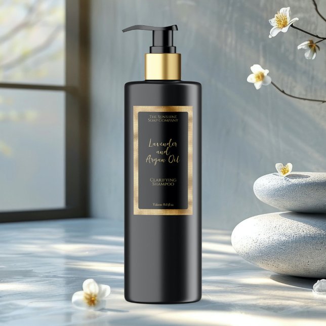 Flaschenetikett für schwarze und goldene, wasserdi etiketten (Von Creator hochgeladen)