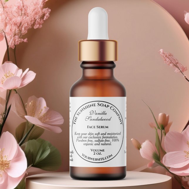 Flaschenetikett mit weißem Tropfen Vintag Adressaufkleber (Von Creator hochgeladen)