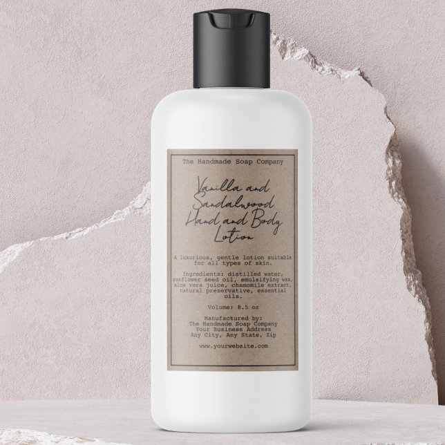 Flaschenetikett Retro Kraft Weinetikett (Von Creator hochgeladen)