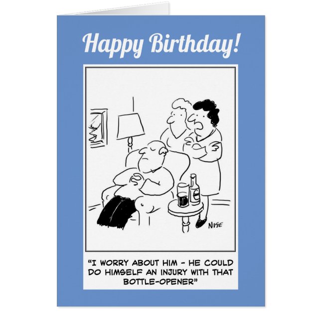 Flaschenetikett-Verletzung Cartoon (Vorne)