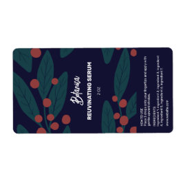 Flaschenetiketten mit Bio Serumtropfen