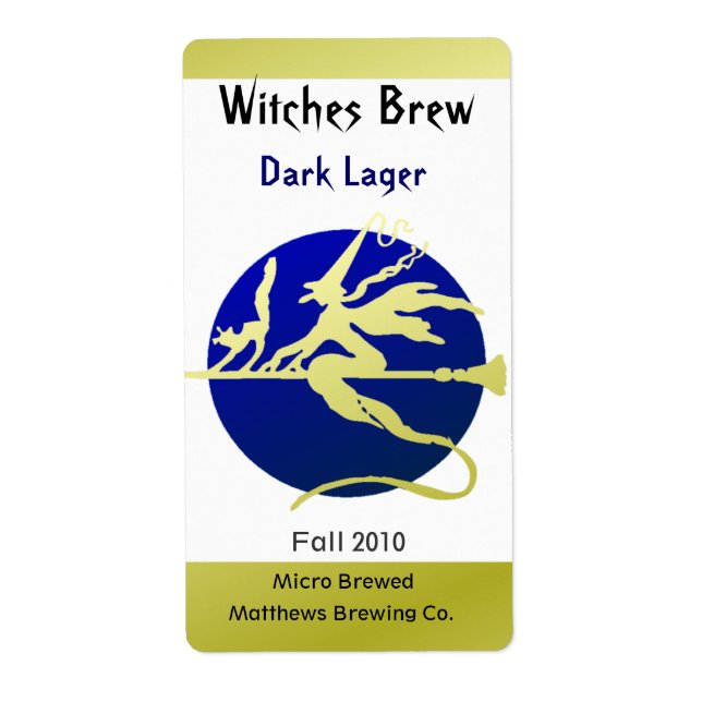 Flaschenetiketten mit Rotzunge und Blauer Mond (Vorne)