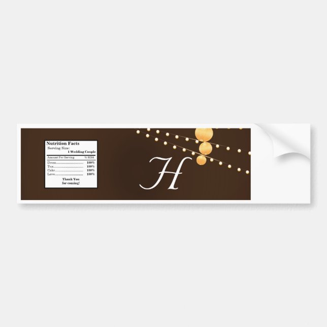 Flaschenetikettsymbole auf Brow Chinesisch Autoaufkleber (Vorne)