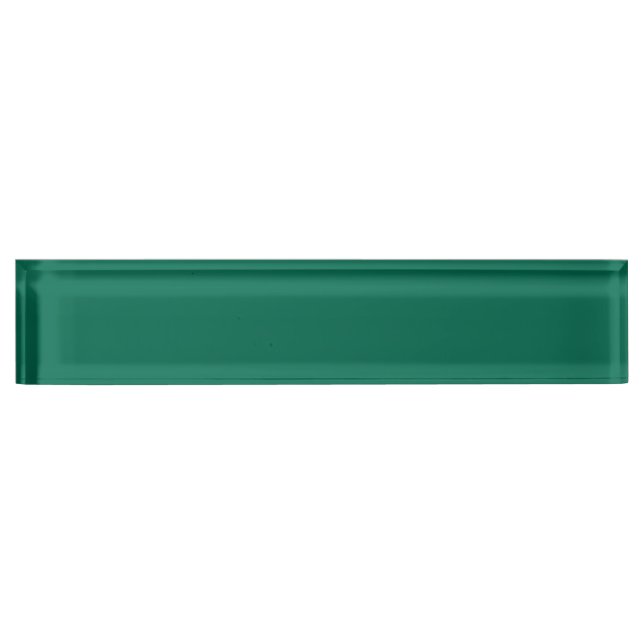 Flaschengrün (Vollfarbe) Namensplakette (Vorderseite)