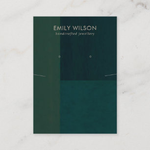 FLASCHENGRÜNE FARBBLOCK-ANZEIGE VISITENKARTE