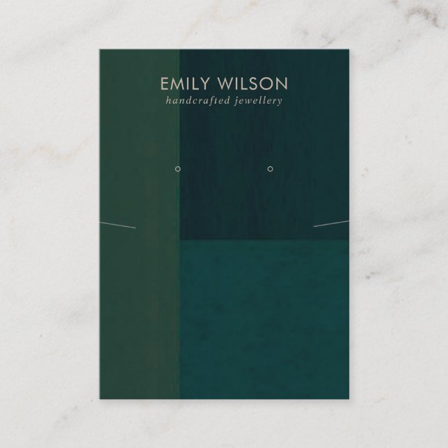 FLASCHENGRÜNE FARBBLOCK-ANZEIGE VISITENKARTE (Vorderseite)