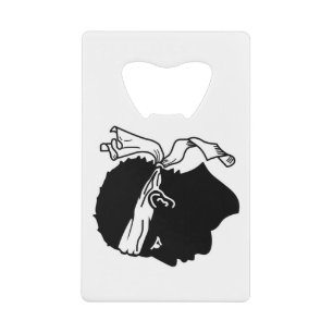 Flaschenhaube aus Edelstahl Korsika-Flagge Geldbeutel Flaschenöffner