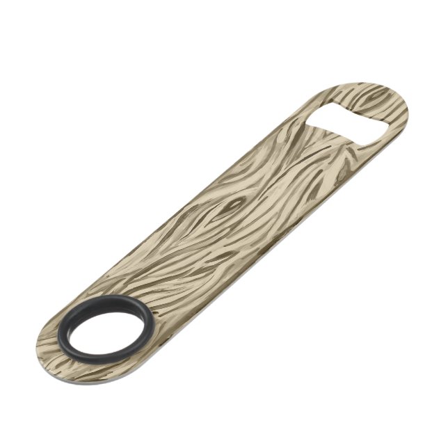 Flaschenöffner aus Holzkornplatten (Vorderseite Schrägansicht)