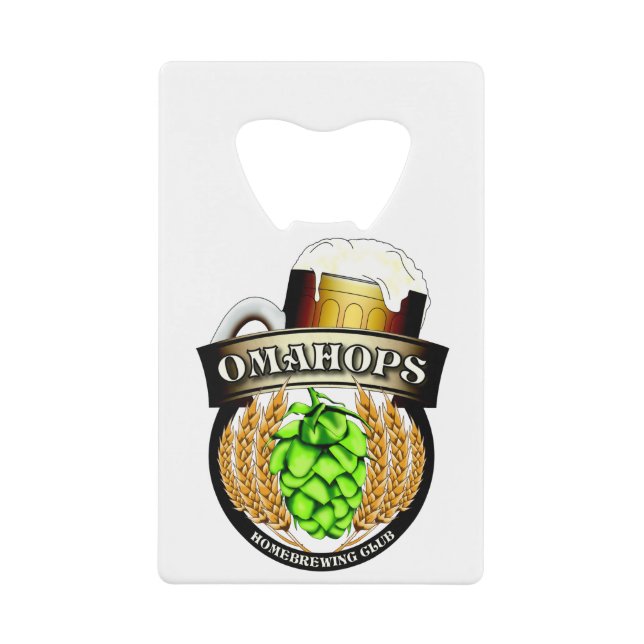 Flaschenöffner des Kredites in Scheckkartengröße (Vorderseite)