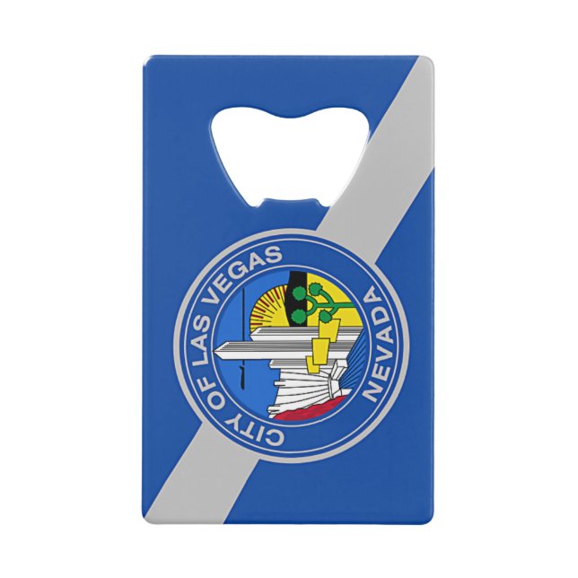 Flaschenöffner-Flagge aus rostfreiem Stahl Las Veg Geldbeutel Flaschenöffner (Vorderseite)