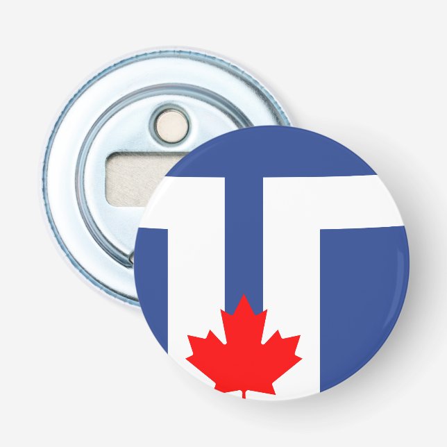 Flaschenöffner mit der Flagge von Toronto, Ontario (Vorderseite)