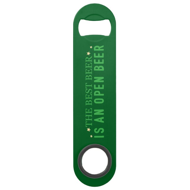Flaschenöffner mit einem Zitat (anpassbar) (Vorderseite)