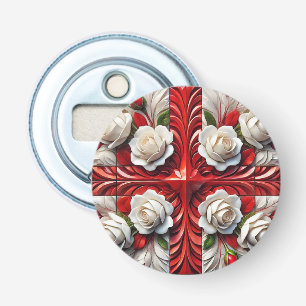 Flaschenöffner mit englischer Rose Design