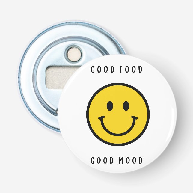 Flaschenöffner Smiley-Gesicht, Emoji-Gesicht  (Vorderseite)