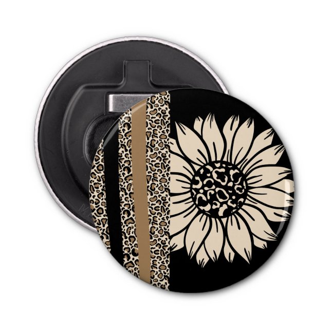 Flaschenöffner: Sonnenblumensafari Flaschenöffner (Vorderseite)