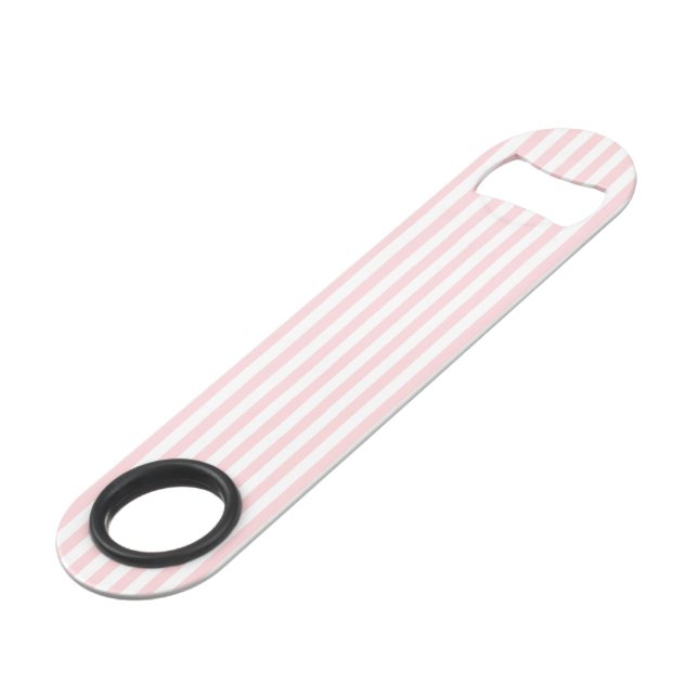 Flaschenöffner Speed Pink & White Stripe (Vorderseite Schrägansicht)