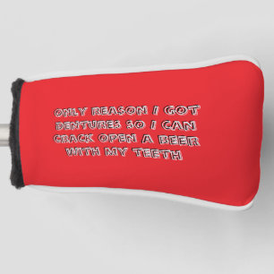 Flaschenöffnungszähne golf headcover