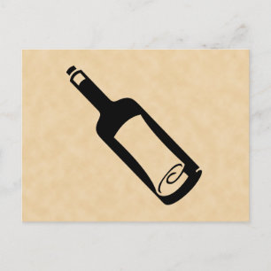 Flaschenpost Postkarte