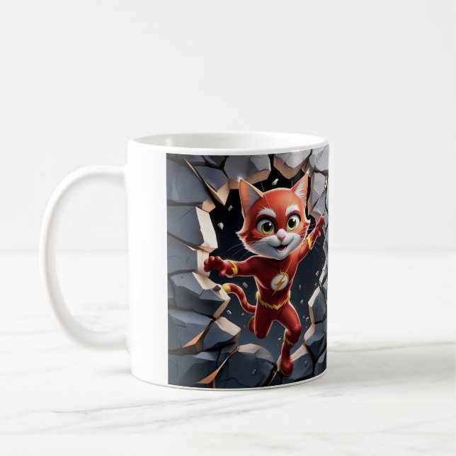 Flash-Cat-Tasse Kaffeetasse (Links)