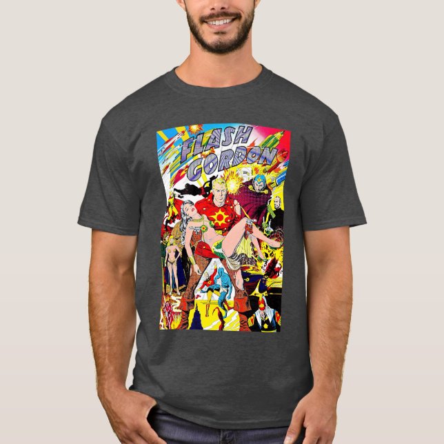 Flash Gordon Geschenk T-Shirt (Vorderseite)