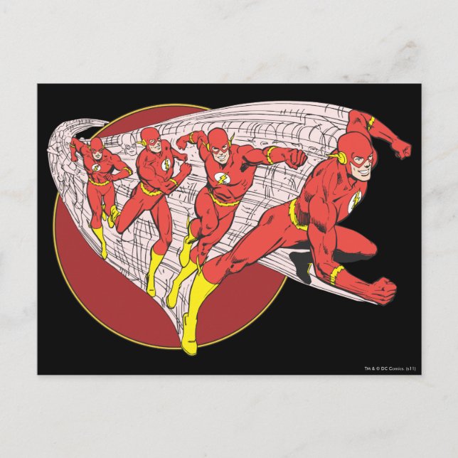 Flash in Motion Postkarte (Vorderseite)