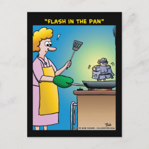 "Flash in the Pan" Postkarte