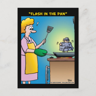 "Flash in the Pan" Postkarte