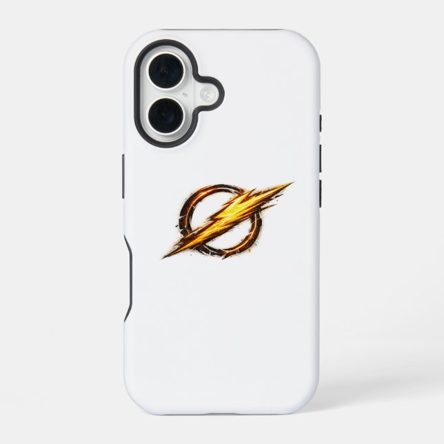 Flash inspired logo iPhone 16 hülle (Rückseite)