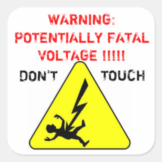 Flash-Schutzaufkleber Quadratischer Aufkleber