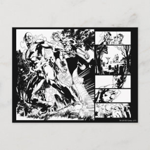 Flash- und Green Lantern-Panel 2 Postkarte