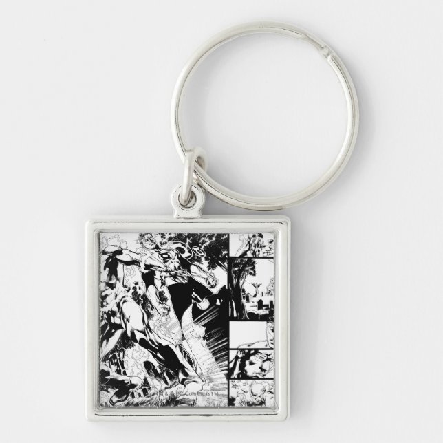 Flash- und Green Lantern-Panel 2 Schlüsselanhänger (Vorne)